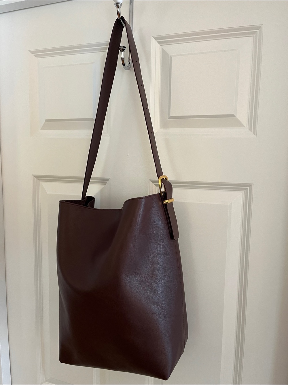 Madewell Deep Brown Leather Shoulder Bag